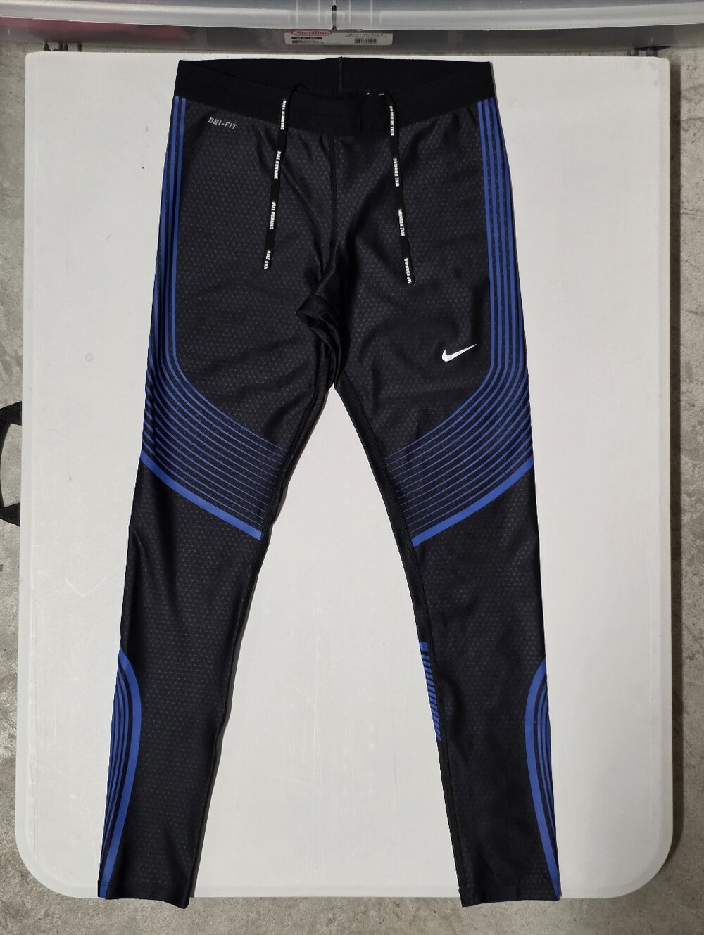 NIKE POWER FLASH RUNNING TIGHTS **RARE** SZ L - Picture 2 of 10